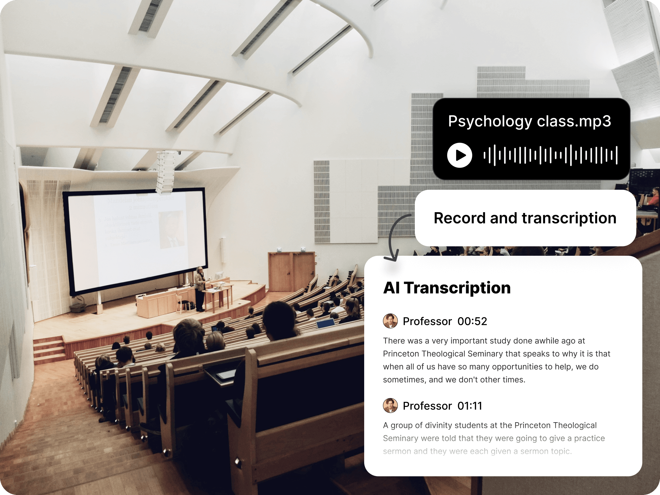 Feature - Record to transcribe