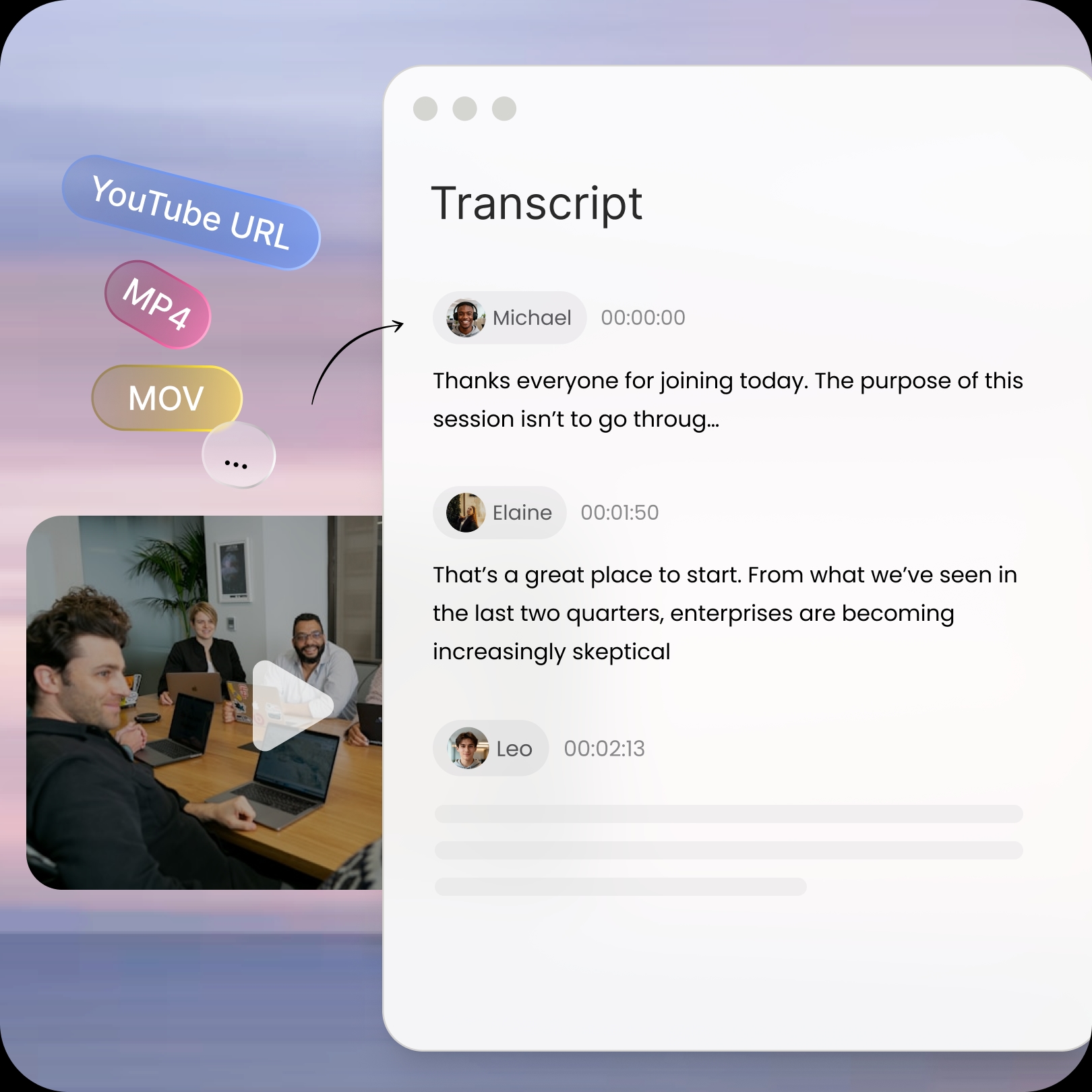 Feature - Converter Vídeo para Texto com Alta Precisão