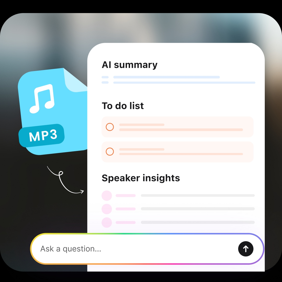 Feature - MP3 文字稿的 AI 摘要與聊天